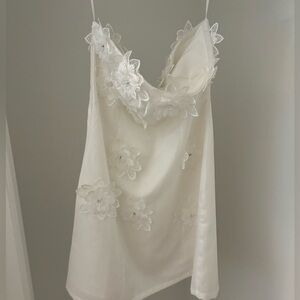 White dress for a soon to be bride